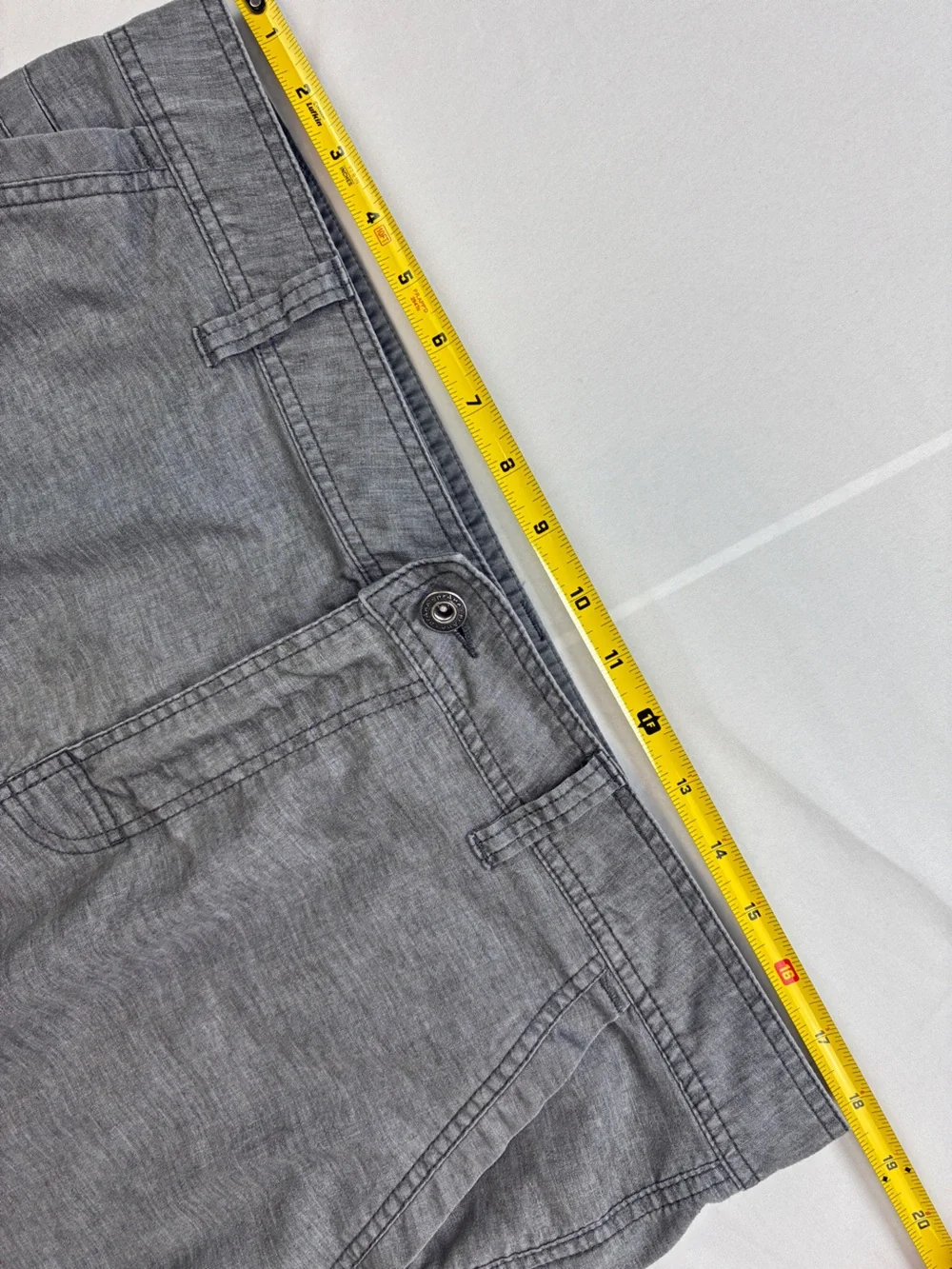 Prana Furrow Mens Gray Flat Front Casual Shorts